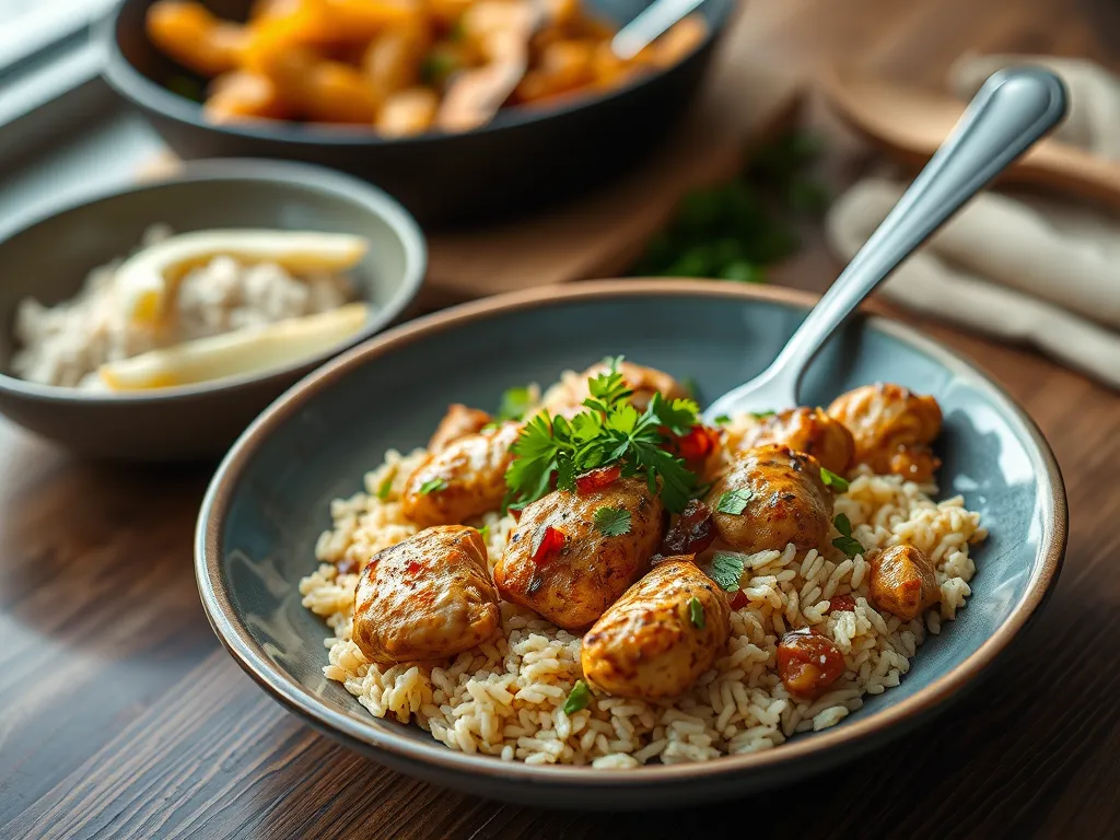 One-Pan Cajun Chicken and Rice