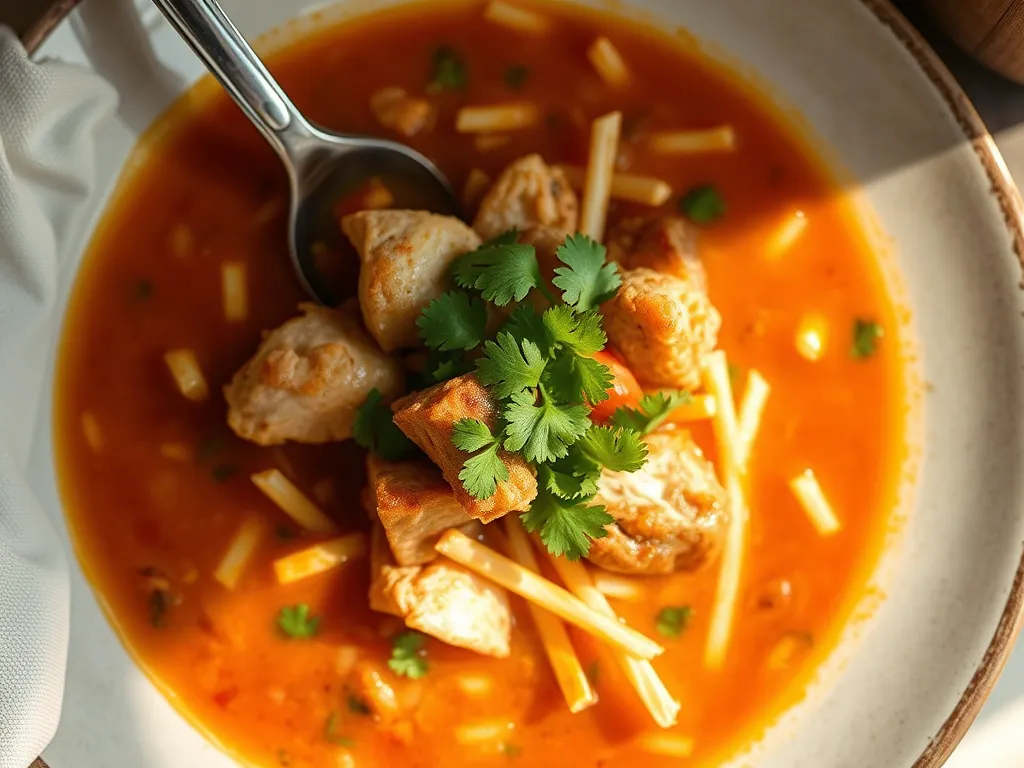 One-Pan Chicken Tortilla Soup