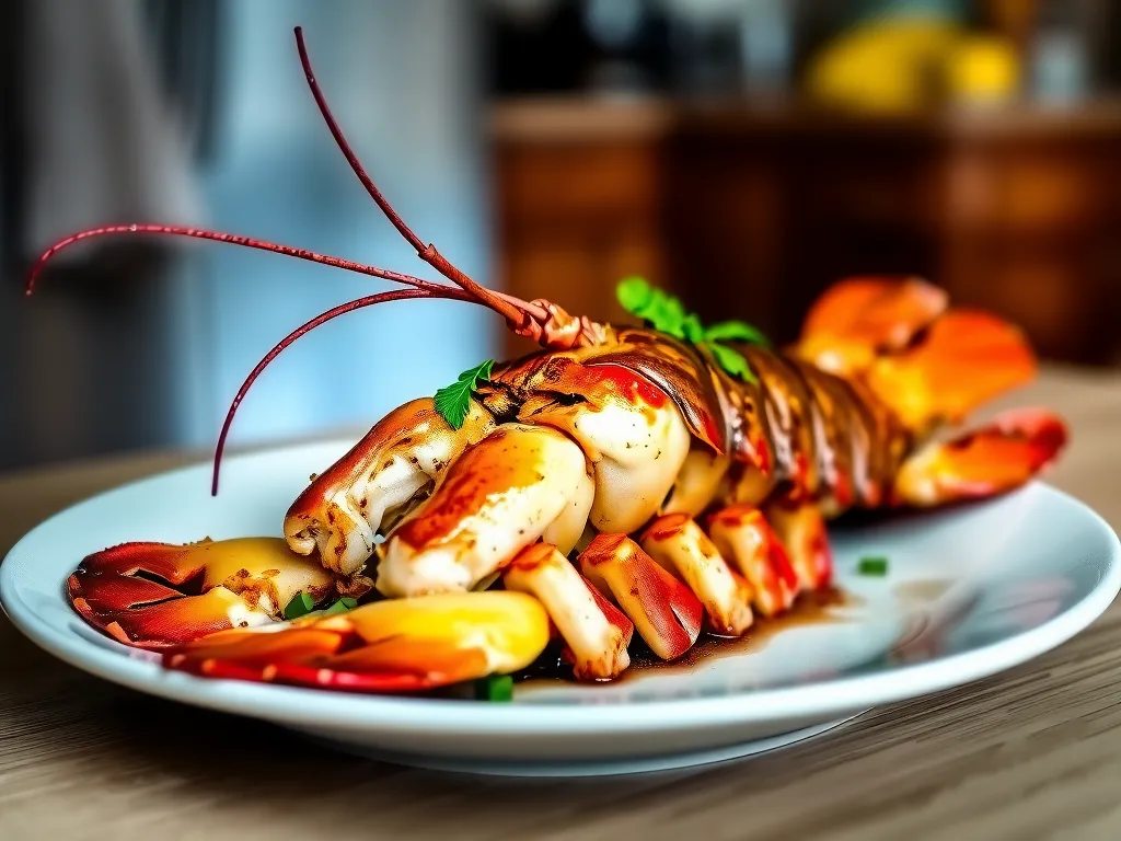 One-Pan Cinnamon Glazed Lobster