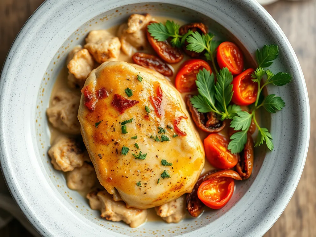 One-Pan Creamy Sun-Dried Tomato Chicken