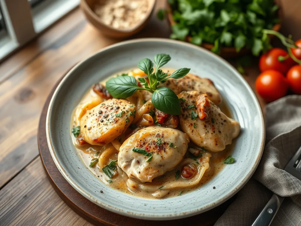 One-Pan Creamy Tuscan Chicken