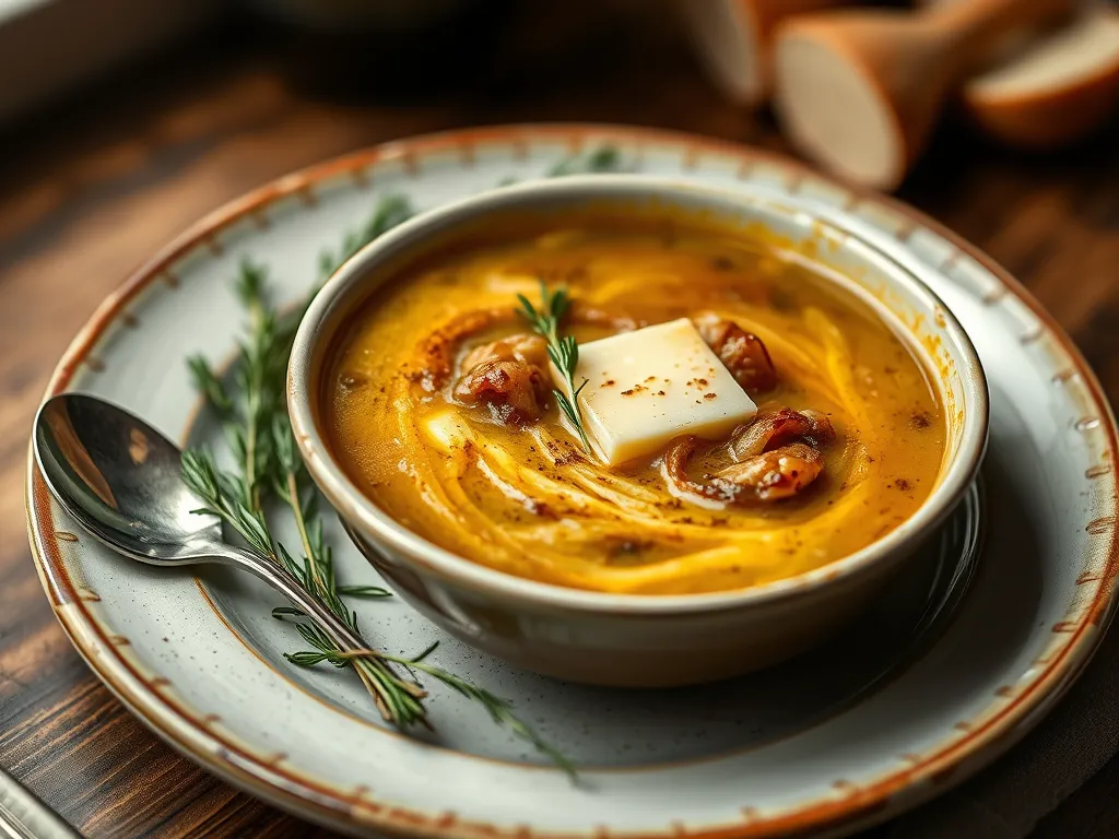 One-Pan French Onion Soup with Gruyere
