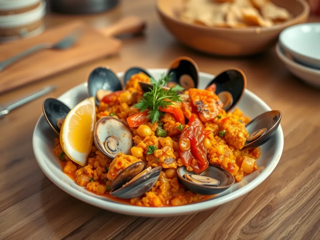 One-Pan Garlic Butter Clams and Rice