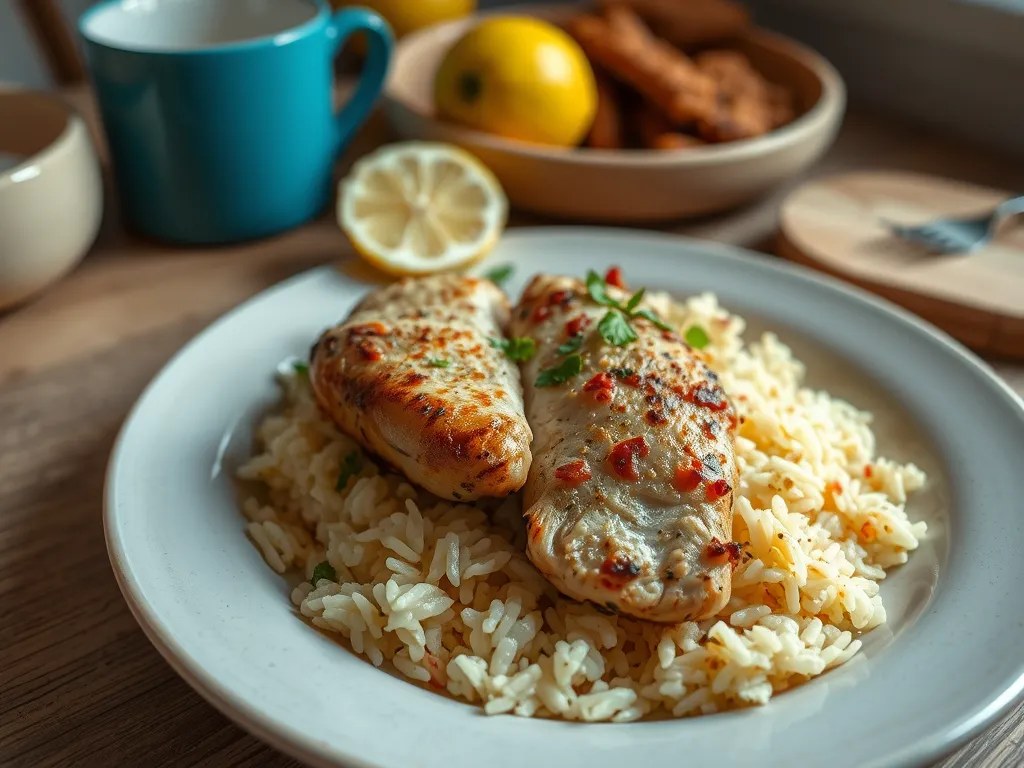 One-Pan Lemon Chicken & Rice