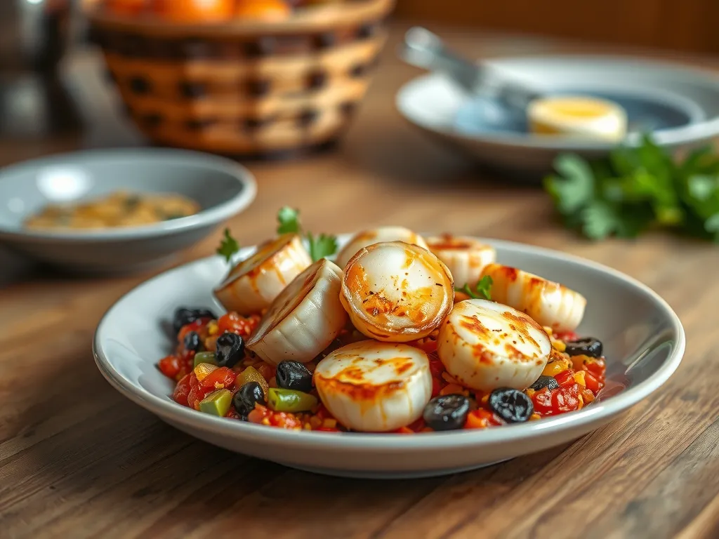 One-Pan Scallop Paella