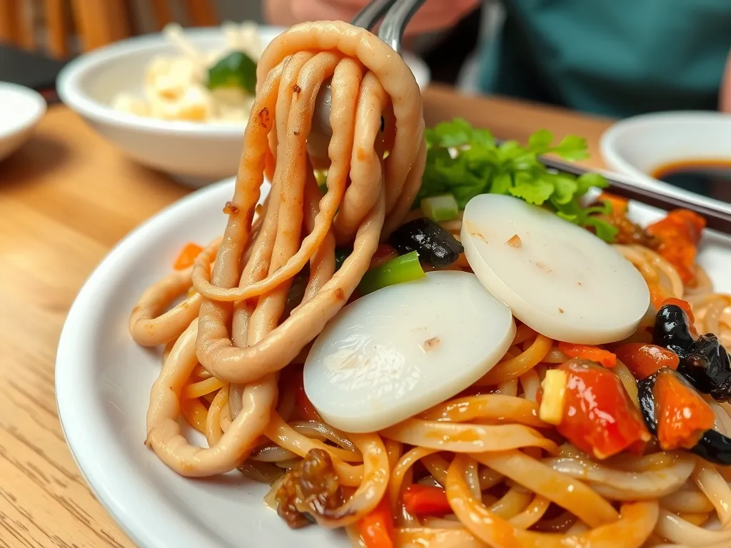 One-Pan Seafood Japchae