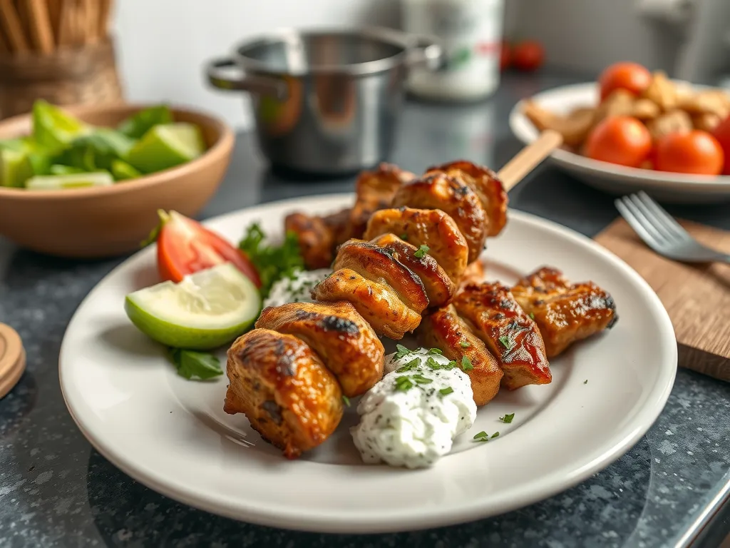 One-Pan Turkey Souvlaki