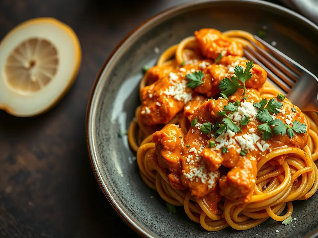 One-Pot Buffalo Chicken Pasta