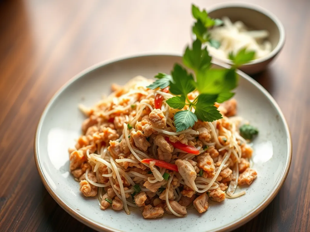 Quick Chicken Larb