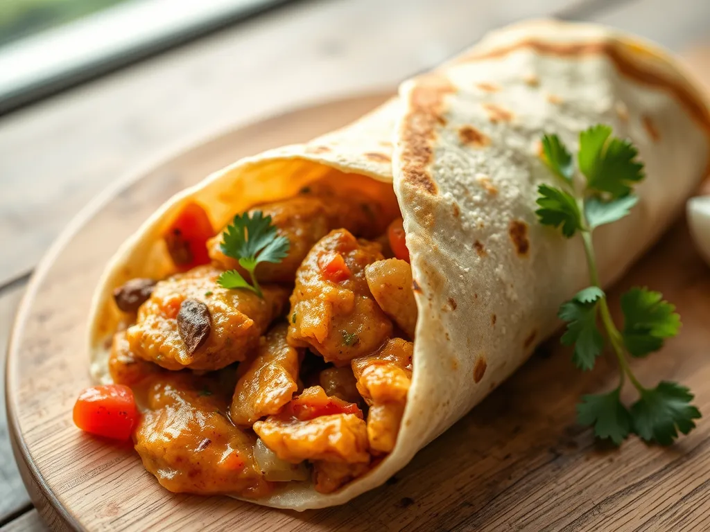 Quick Chicken Shawarma Wrap