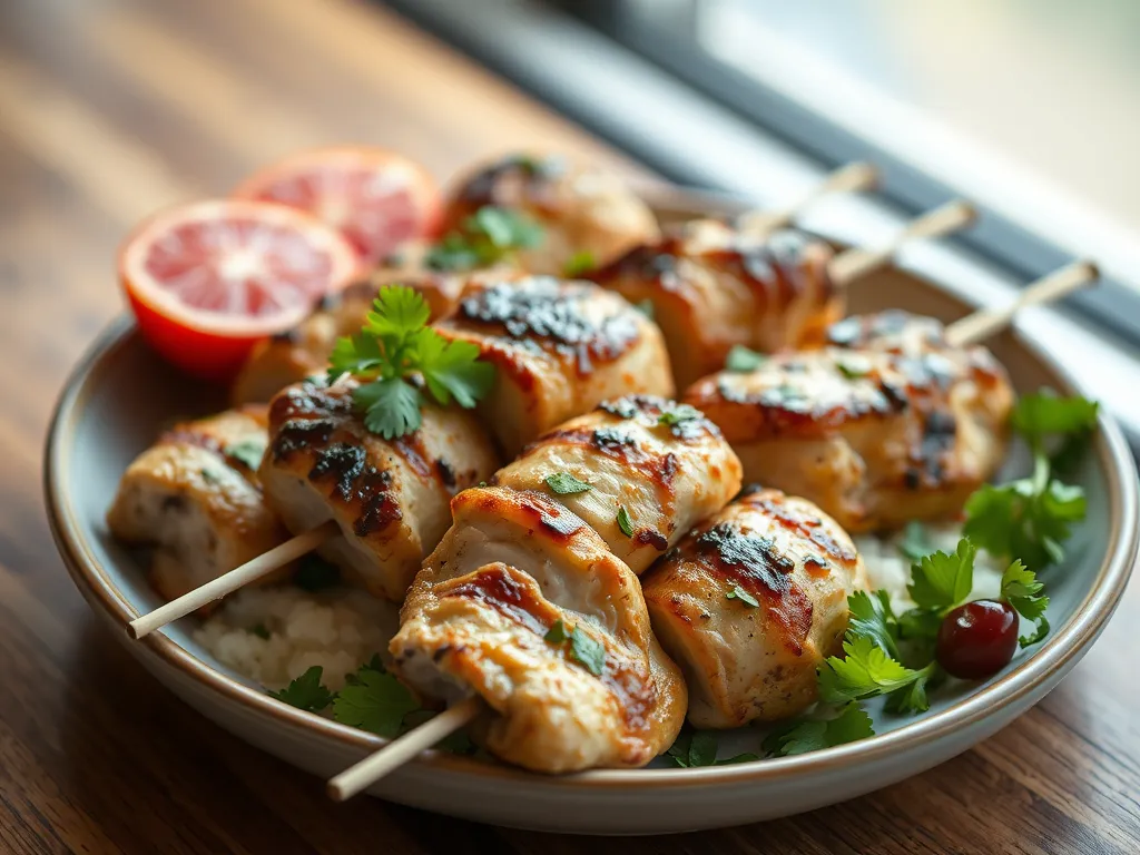 Quick Chicken Souvlaki Bowl