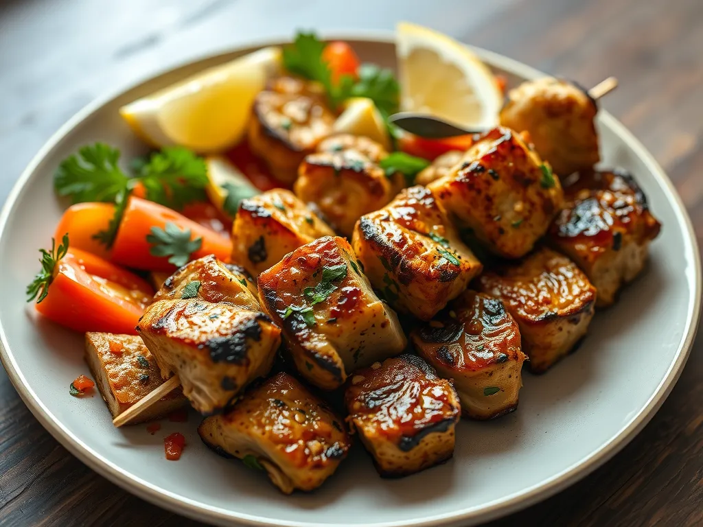 Lemon Herb Chicken Souvlaki