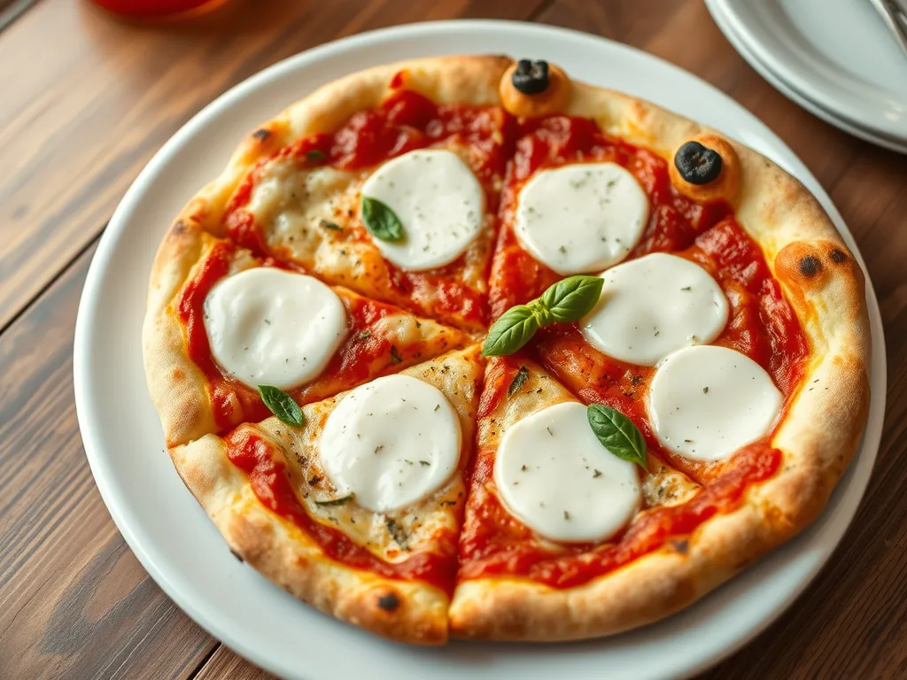 Quick Margherita Flatbread with Mozzarella