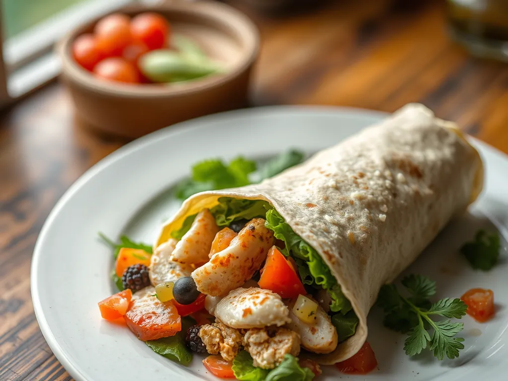 Quick Mediterranean Tuna Wrap