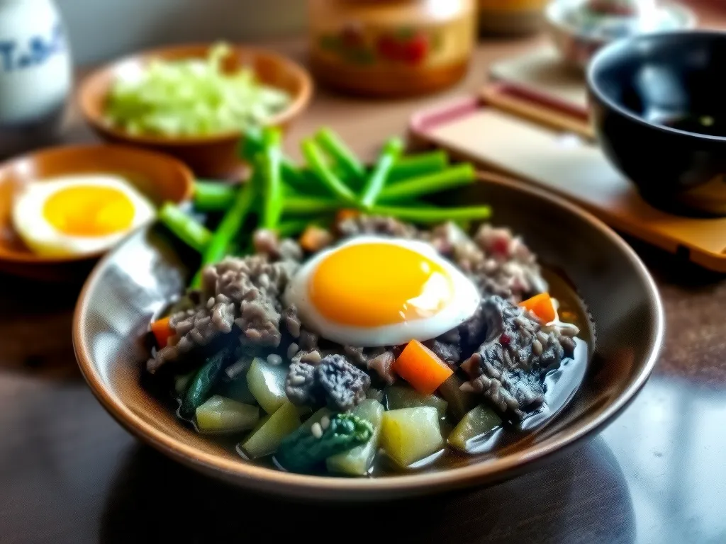 Quick Nikujaga with Eggs