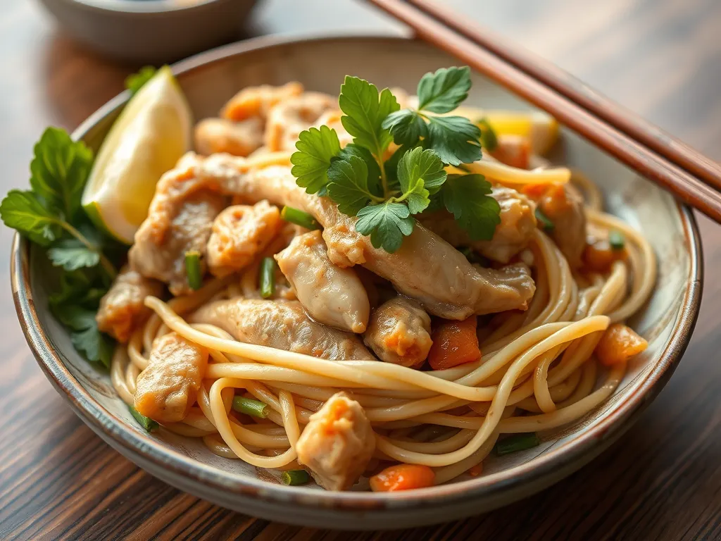 One-Pan Chicken Pad See Ew