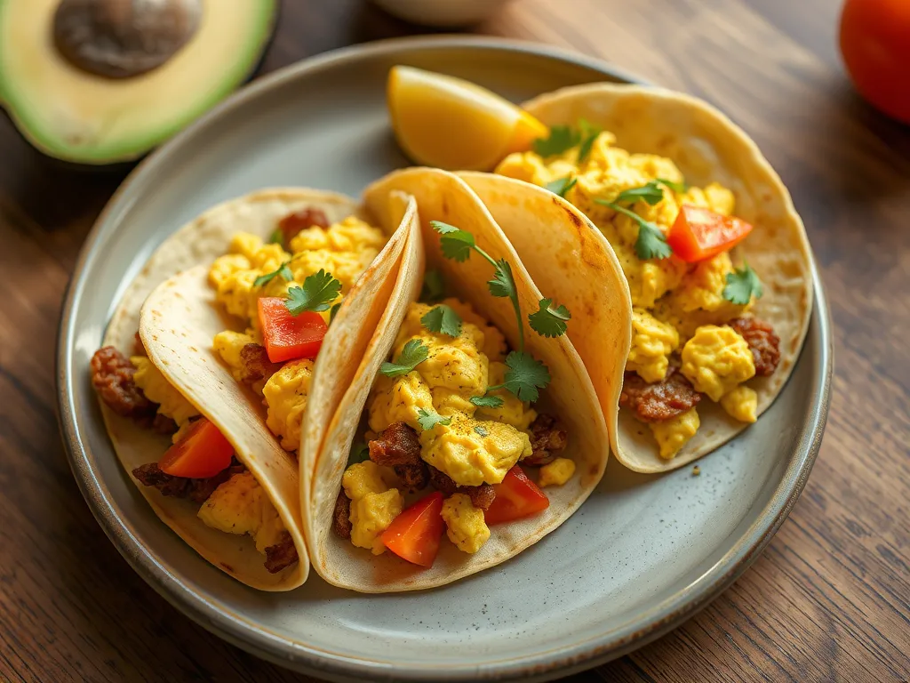 One-Pan Scrambled Egg Breakfast Tacos