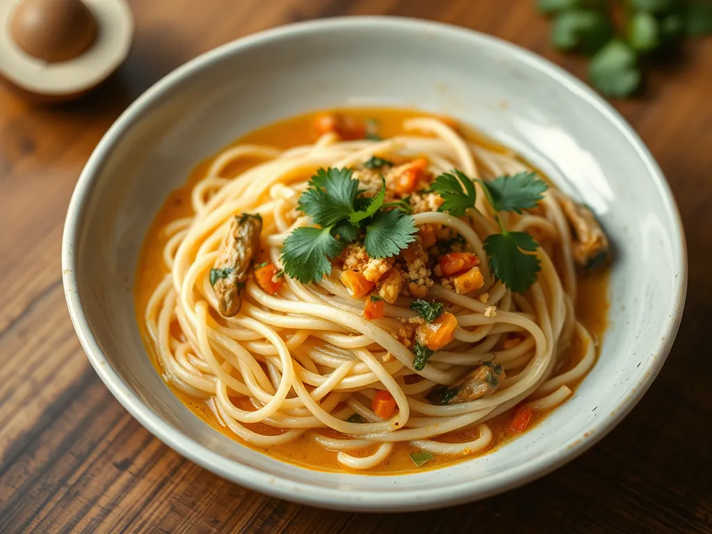 One-Pan Vegetable Coconut Curry Noodles