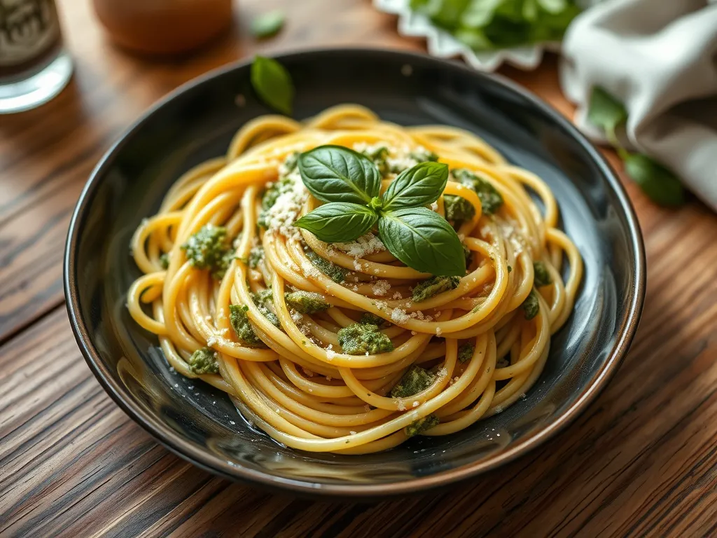 Quick Pesto Pasta