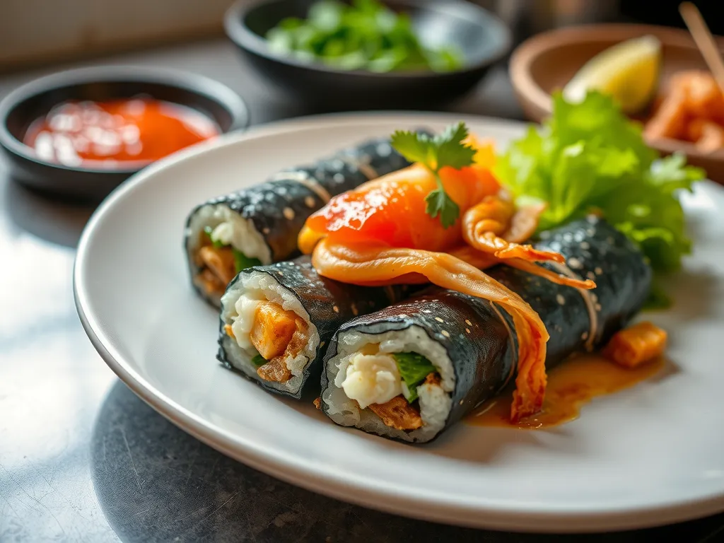 Quick Seafood Kimbap Rolls