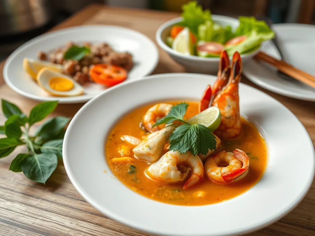 Quick Seafood Tom Yum