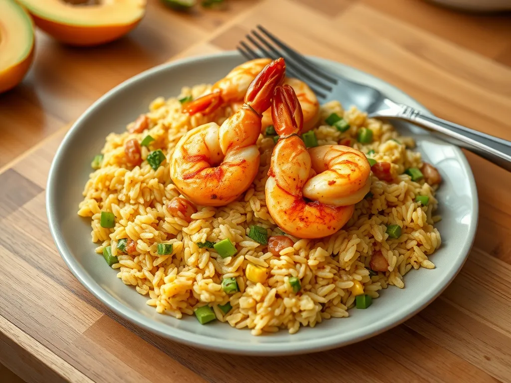 Quick Shrimp Arroz con Pollo