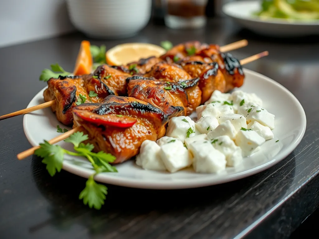 Quick Turkey Souvlaki Pitas
