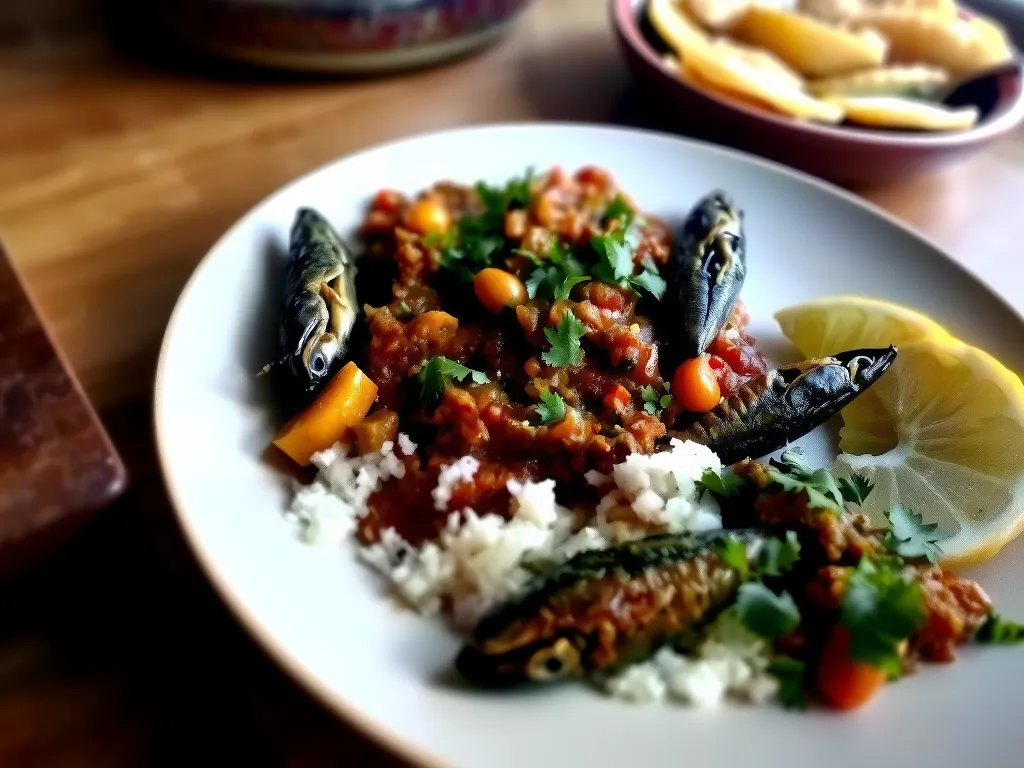 Savory Sardine and Eggplant Stew
