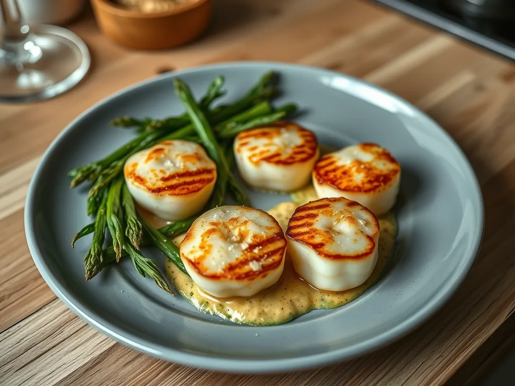 Lemon Garlic Scallops with Citrus Zest