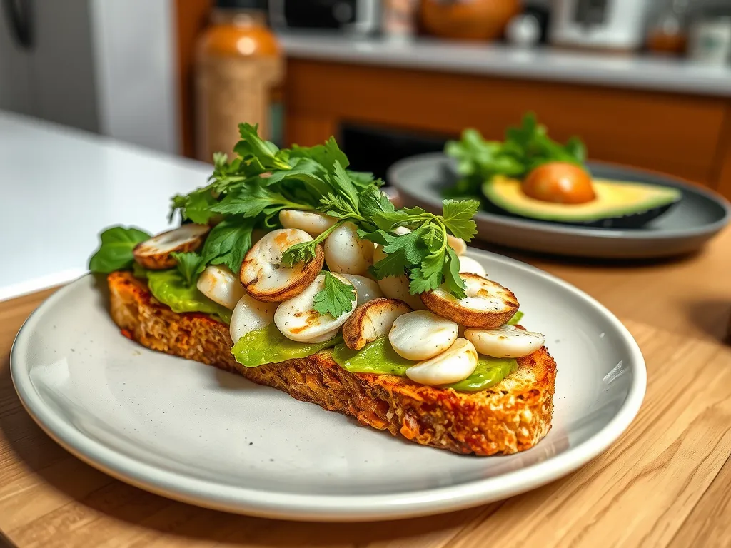 Seafood Avocado Toast