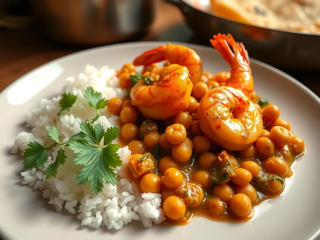 Shrimp Chana Masala