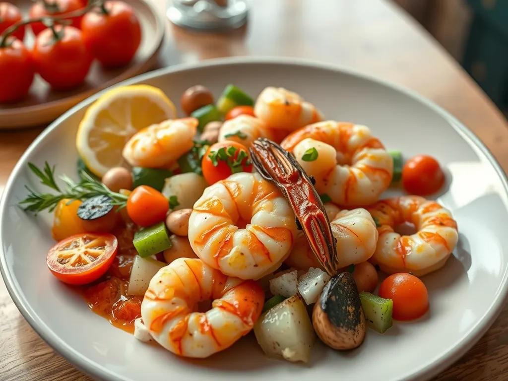 Shortcut Shrimp Gemista