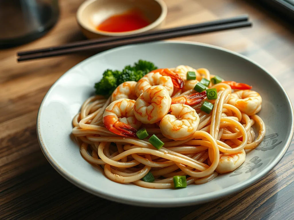 Shrimp Udon Don Bowl