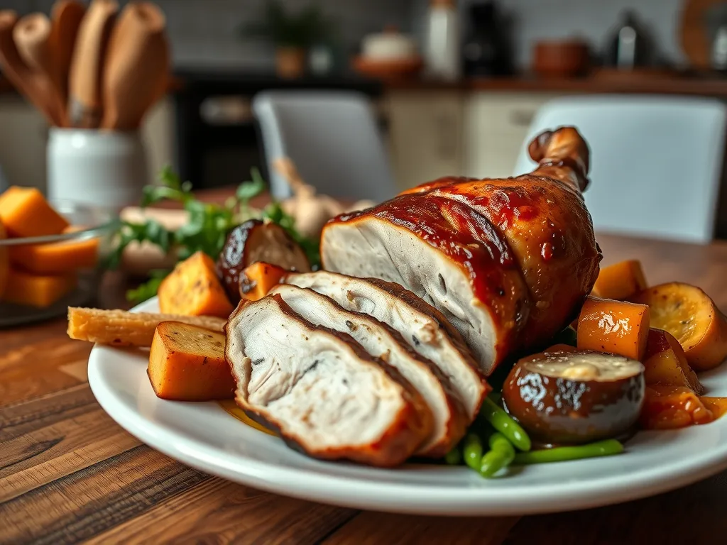 Slow-Roasted Turkey & Root Veggie Roast