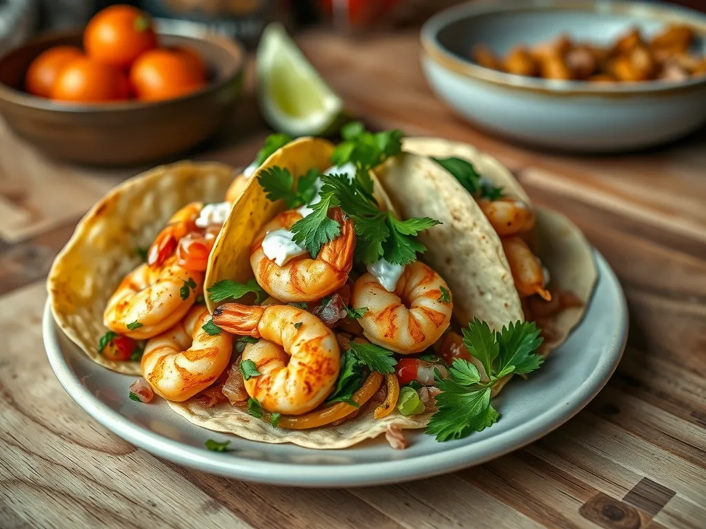Sriracha Shrimp Tacos