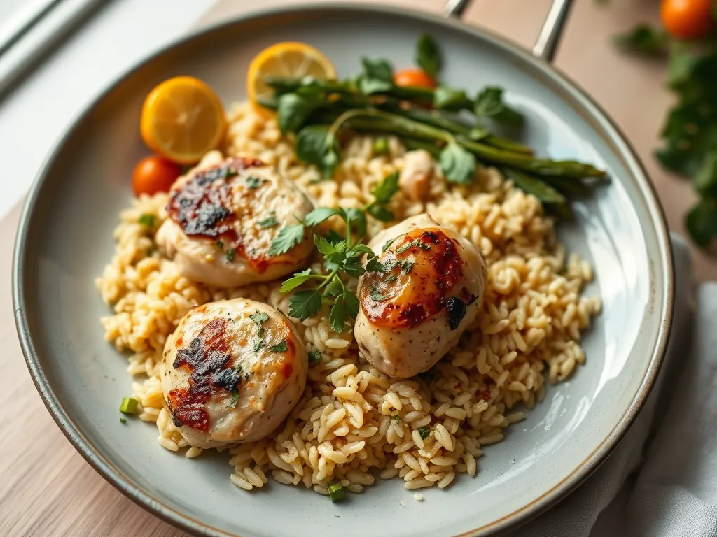 One-Pan Chicken and Orzo