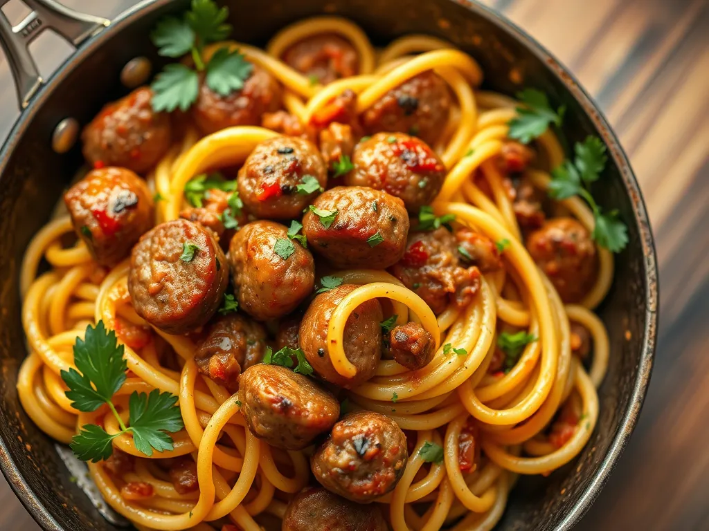 One-Pan Sausage and Orzo