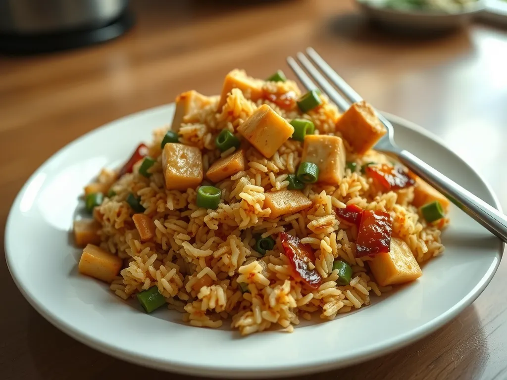 Quick Tofu Fried Rice