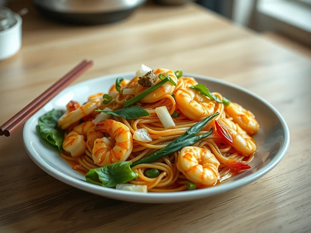 Under 20-Minute Prawn Pad Thai